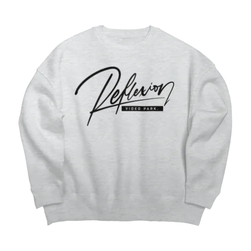 REFLEXION videopark(BLK) Big Crew Neck Sweatshirt