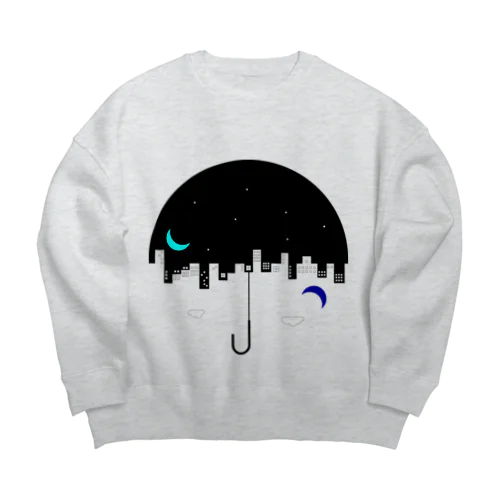 いっしょうけんめいパワポで作ったロゴの服 Big Crew Neck Sweatshirt