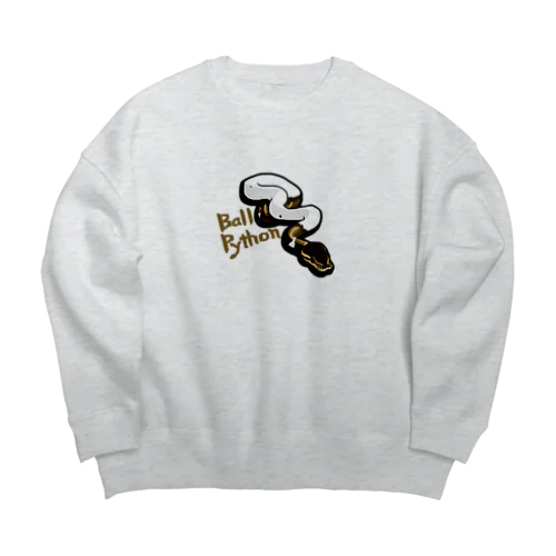 パイボール（ブラックパステル） Big Crew Neck Sweatshirt