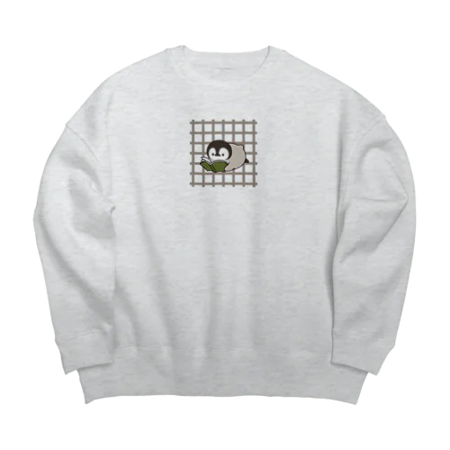 ほのぼの子ペンギン / 読書ver. Big Crew Neck Sweatshirt