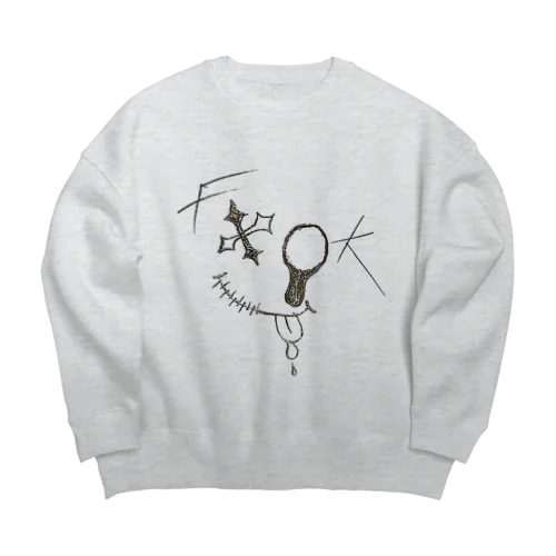 ファカちゃん Big Crew Neck Sweatshirt