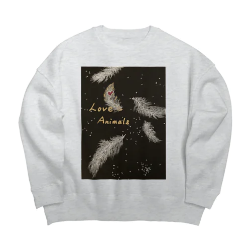 LOVE ANIMALS❗️ Big Crew Neck Sweatshirt