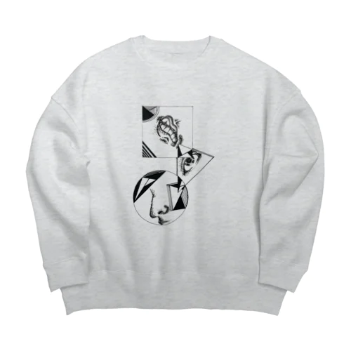 ノイズ noise Big Crew Neck Sweatshirt