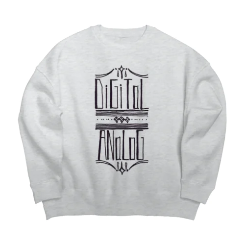 紋様日記2020_デジタルとアナログ Big Crew Neck Sweatshirt