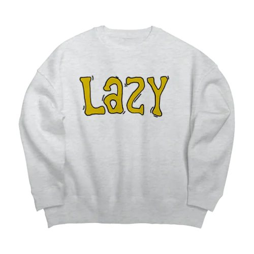 lazy Big Crew Neck Sweatshirt