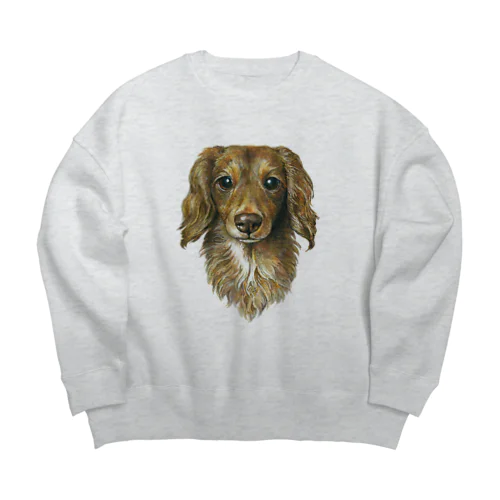 うちのこグッズ(うちのこ似顔絵) Big Crew Neck Sweatshirt