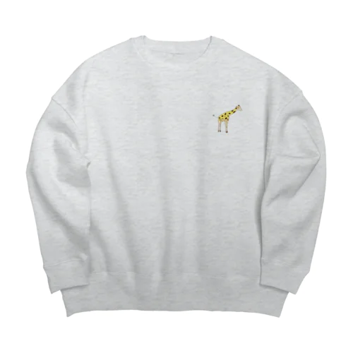 きりんです。 Big Crew Neck Sweatshirt