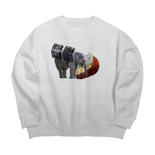 インドの香り Big Crew Neck Sweatshirt