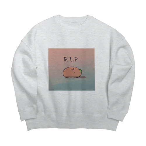 R.I.P feat とまと Big Crew Neck Sweatshirt