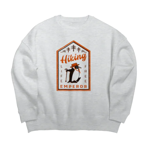 ハイキングコウテイペンギン Big Crew Neck Sweatshirt