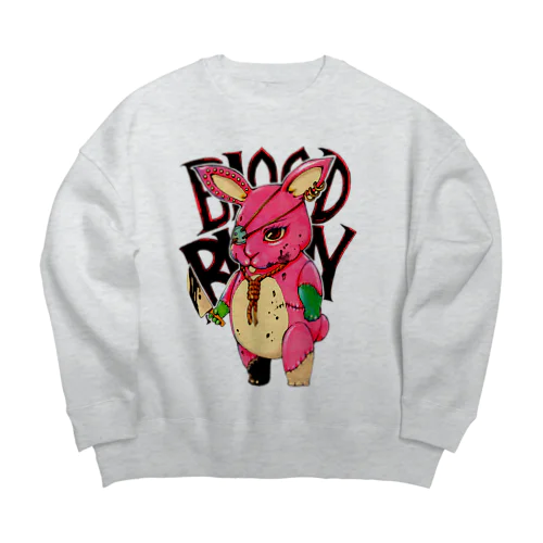 BLOOD BUNNY Big Crew Neck Sweatshirt