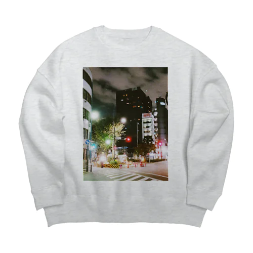 工事中のとこ Big Crew Neck Sweatshirt