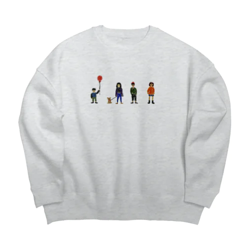 4人の人 Big Crew Neck Sweatshirt