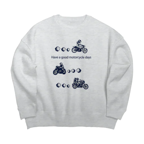 モーターサイクル日記(NB) Big Crew Neck Sweatshirt