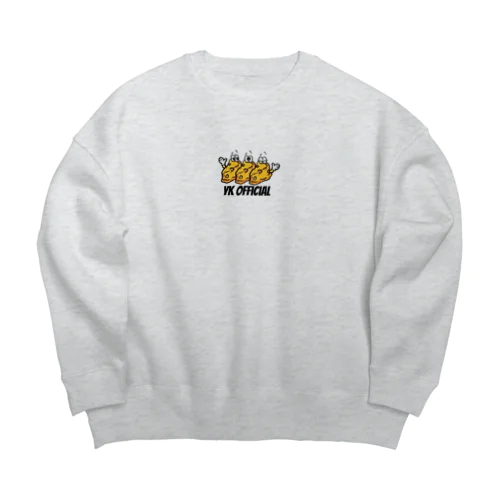 203yk[cheese]アッシュ Big Crew Neck Sweatshirt