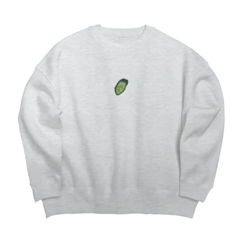 キュウリの浅漬け Big Crew Neck Sweatshirt