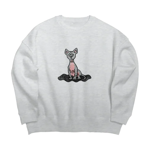 sphynx cat Big Crew Neck Sweatshirt
