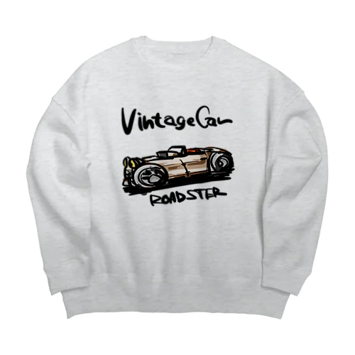 ビンテージカー Big Crew Neck Sweatshirt