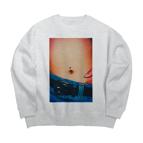 Navel piercing Big Crew Neck Sweatshirt