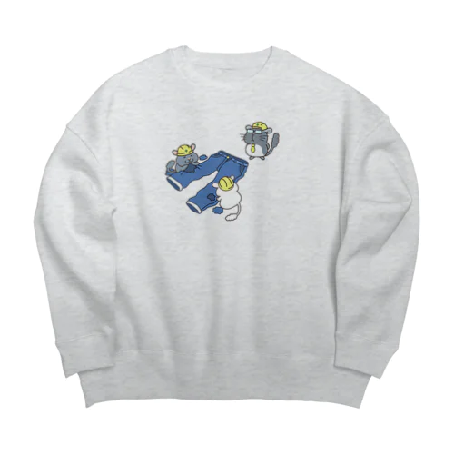 ダメージジーンズ工房（チンチラ支店） Big Crew Neck Sweatshirt