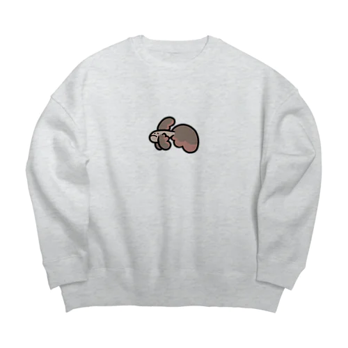 じみなベタ Big Crew Neck Sweatshirt