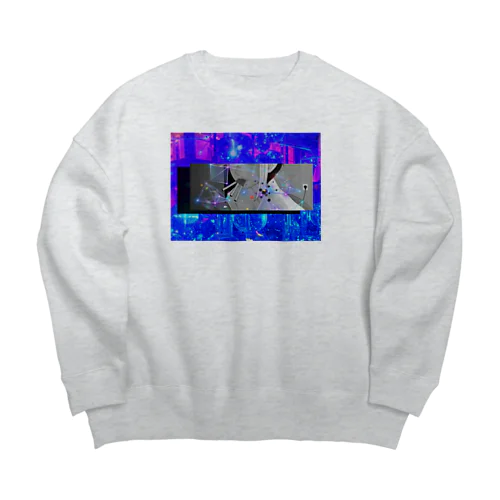 凍  晴 Big Crew Neck Sweatshirt