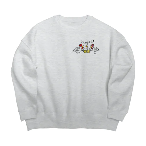 乾杯てぃきん！！ Big Crew Neck Sweatshirt