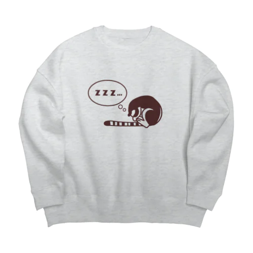 おやすみキノボリカンガルー Big Crew Neck Sweatshirt