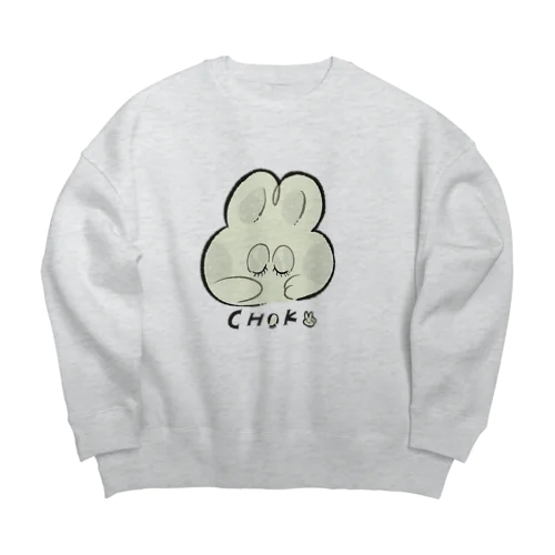 チョキうさぎ✌️ Big Crew Neck Sweatshirt