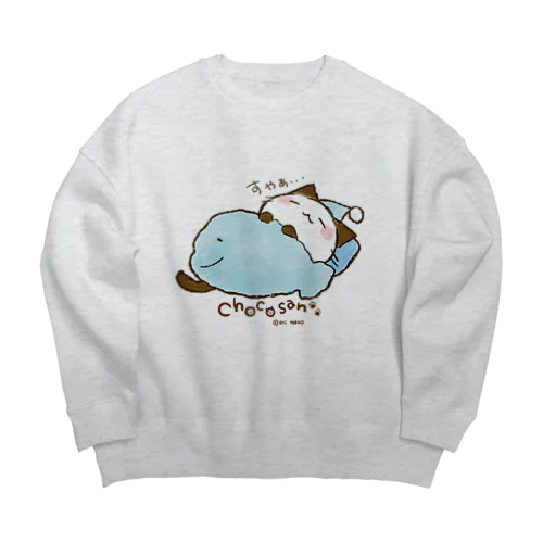 おやすみちょこさん。 Big Crew Neck Sweatshirt