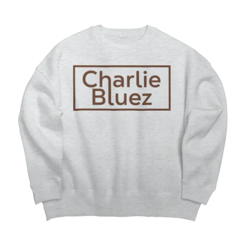 CharlieBluezロゴデザイン Big Crew Neck Sweatshirt