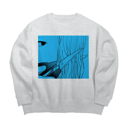 デンジャラスがーる Big Crew Neck Sweatshirt