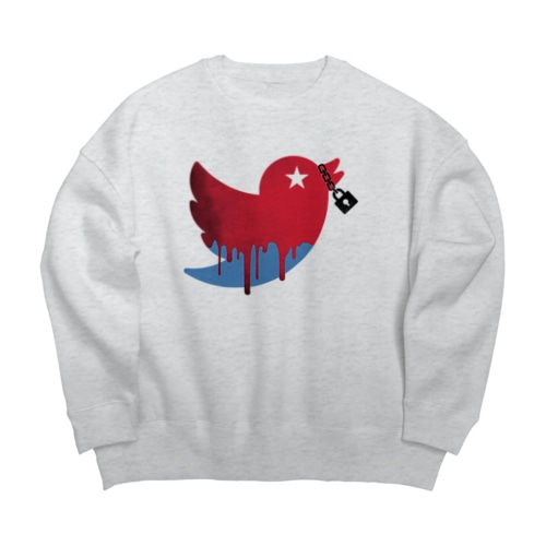 CAN'T TWEET Big Crew Neck Sweatshirt