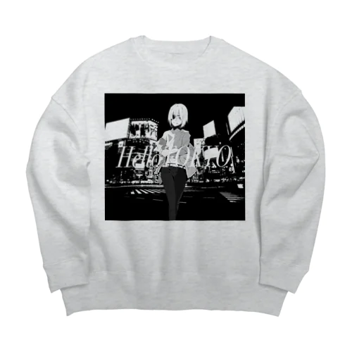 Hello TOKYO Big Crew Neck Sweatshirt