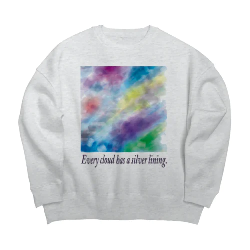 雲ロング Big Crew Neck Sweatshirt