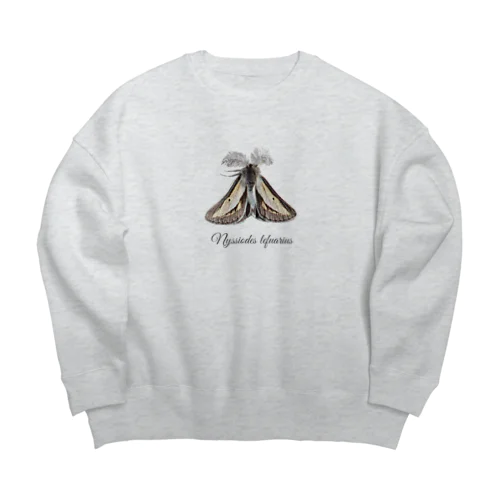 フチグロトゲエダシャク（学名付き） Big Crew Neck Sweatshirt