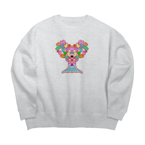 悲喜こもごも Big Crew Neck Sweatshirt