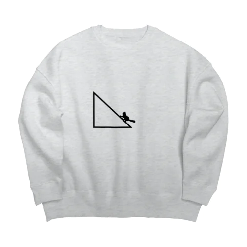 びびる猫 Big Crew Neck Sweatshirt