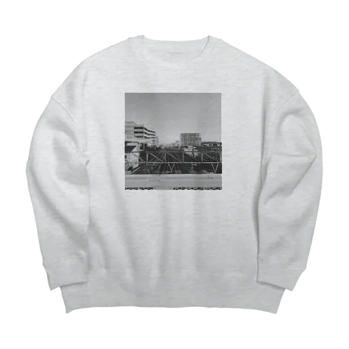 背景 Big Crew Neck Sweatshirt