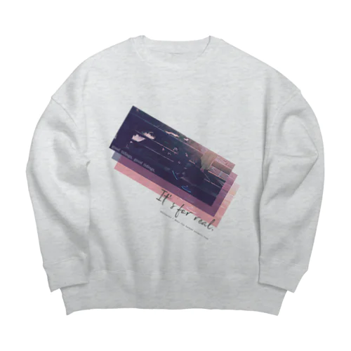 「吉報、吉報、これはマジ」【チャリティ／結婚の自由をすべてのひとに】 Big Crew Neck Sweatshirt