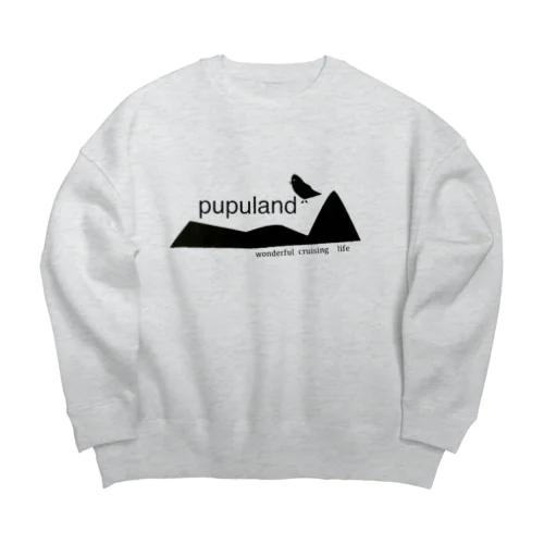 スケーターデザイナー×pupuland Big Crew Neck Sweatshirt