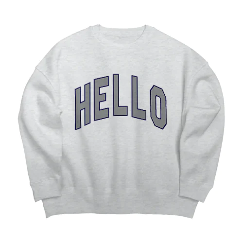 ハローカレッジ Big Crew Neck Sweatshirt