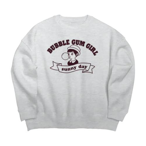 バブルガムガール Big Crew Neck Sweatshirt