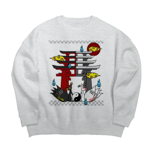 四尾＊妖の夜 Big Crew Neck Sweatshirt