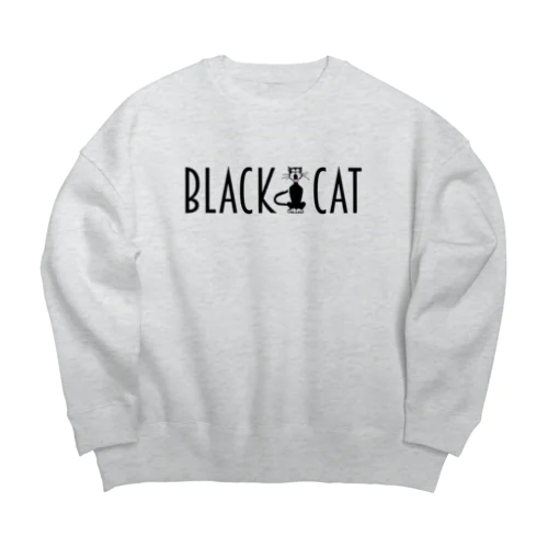 BLACK CAT Big Crew Neck Sweatshirt