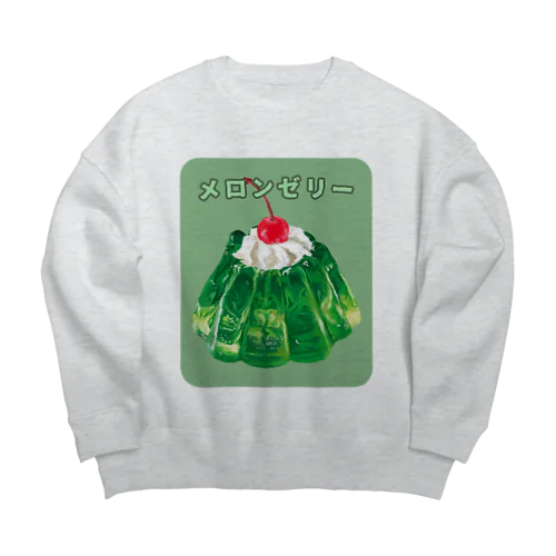 メロンゼリー Big Crew Neck Sweatshirt