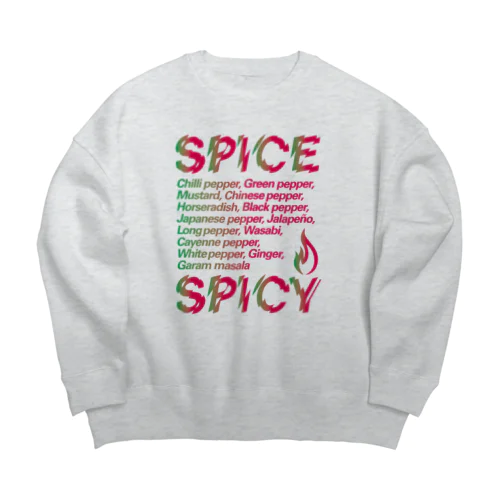 SPICE SPICY（Chili） Big Crew Neck Sweatshirt