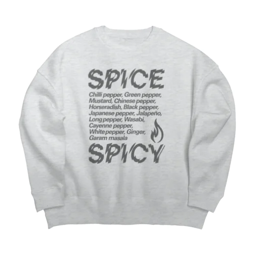 SPICE SPICY（Diagonal） Big Crew Neck Sweatshirt