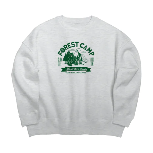 FOREST CAMP - GRN Big Crew Neck Sweatshirt