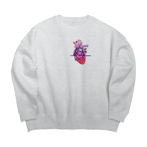 Heart Big Crew Neck Sweatshirt